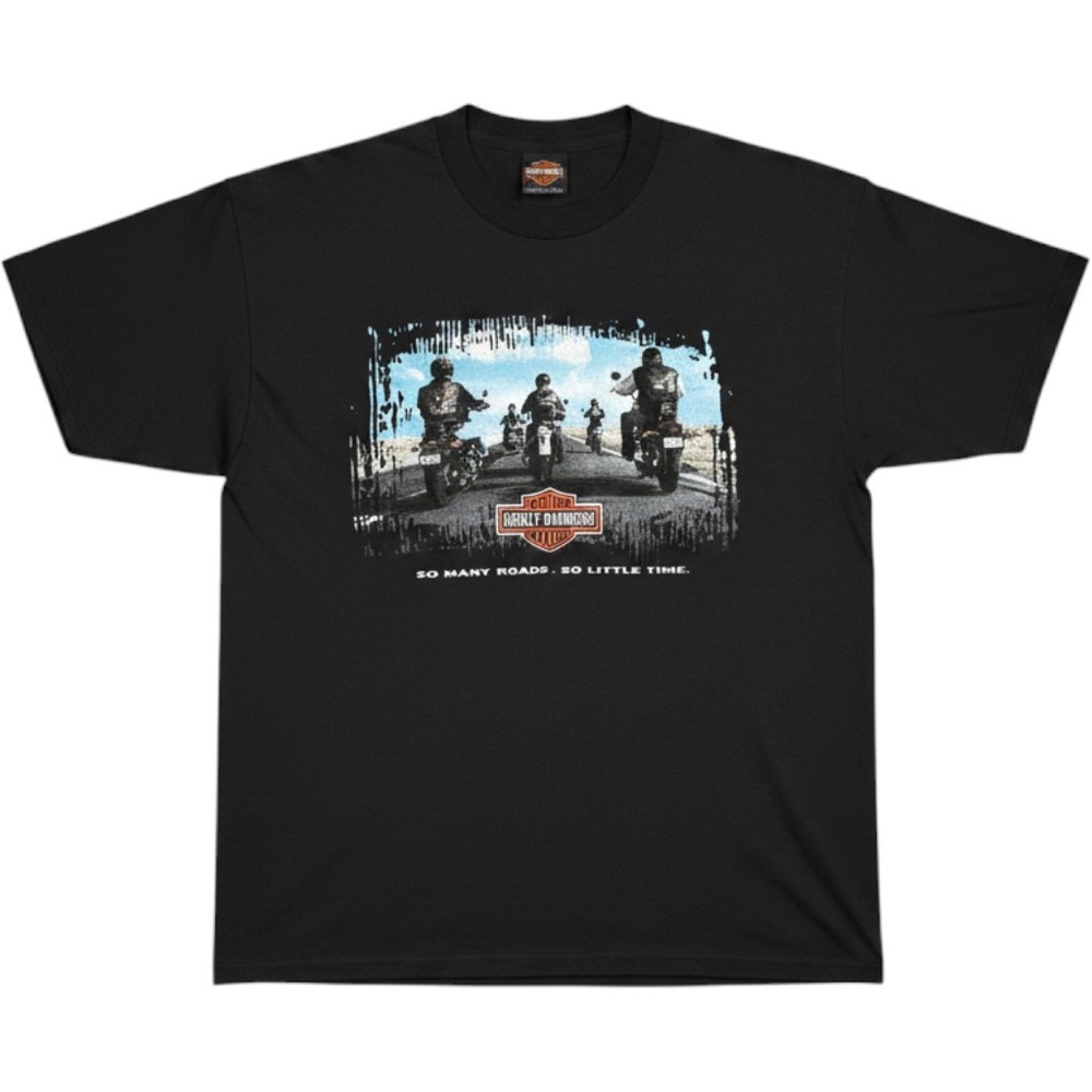 Harley‎ Davidson T Shirt Mens XL Black Nashville Music City So Many Miles USA